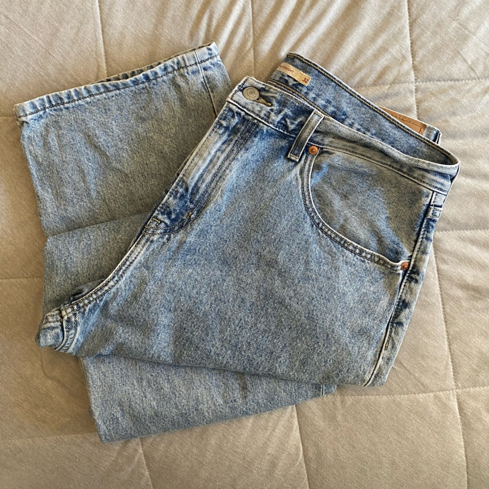 Levi’s Low Pro Straight Light Wash Denim Jeans